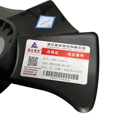 490B-41100 Phân bộ xe nâng Ventilator Blade in Black Plastic for 490/495/498/4D30G31