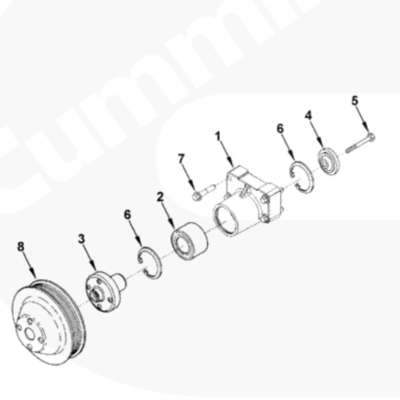 3926855 Bộ phận động cơ Cummins 6CT ISC ISL QSC QSL Fan pulley cho xe nâng Mô hình CPCD100-300