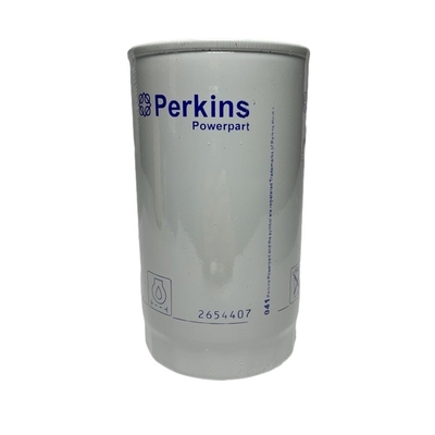 Bộ lọc dầu đóng gói gốc 2654407 cho Perkins được sử dụng trong các cửa hàng sửa chữa máy móc thép