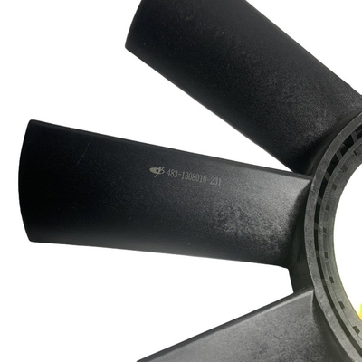 YUCHAI Chiếc xe nâng phụ tùng 483-1308010 Blade quạt tản nhiệt nhựa đen với trọng lượng 2,6kg
