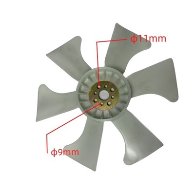 Thực phẩm đồ uống Cửa hàng nâng cỡi phần Radiator Fan Blade Nhựa cho ISUZU 4JG2 8-94483-894-0